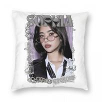 KATSEYE Yoonchae Kpop Y2K Group Pillowcase Printed Polyester Cushion Cover Decoration Throw Pillow Case Cover 12x12Inch