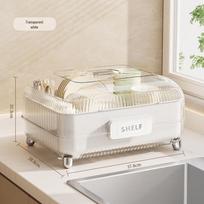 Kitchen Dish Drying & Storage Rack