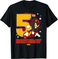 Sonic The Hedgehog 5th Birthday Epic Shadow Big Chest Logo T-Shirt Unisex T-Shirt M