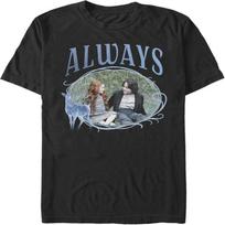 Harry Potter vyriški marškinėliai Snape ir Lily Always, juodi, X-Large S juoda