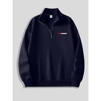 Creative Cigarette Logo Printed Zipper Hoodie | Casual Street Style, Loose Round Neck Suitable for Fashionable Casual Wear S