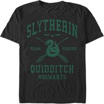 Harry Potter Men's Slytherin Quidditch Seeker T-Shirt, Black, 3X-Large S juoda