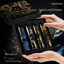 4-Piece Gift Box: Portable Lipstick-Style Toothbrush with Soft Bristles for Gum Protection and Travel