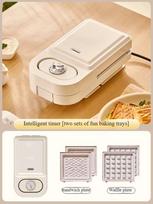 220V Electric Sandwich Maker Waffle Machine Toaster Baker  Breakfast Machine Pancake Donuts Sandwichera