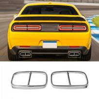 2x Uodegos Išmetimo Vamzdžio Angos Apdailinė Dangtelio Apdaila Dodge Challenger 15+