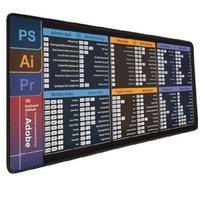 Excels and Word Cheats Sheet Keyboards Mouse Pad for Office Efficiency and Gaming Comfort with NonSlip Base 300x800x2MM