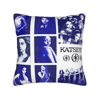 Katseye Kpop Idol Pagalvės užvalkalas Poliesterio Pagalvės užvalkalas Dovana Gnarly Pagalvės užvalkalas Miegamojo Užtraukiamas 45X45cm 12x12Inch
