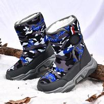 Kids' Winter Snow Boots - Warm, Velvet-Lined, Anti-Slip Leather Shoes for Outdoors 35 rožinė raudona spalva