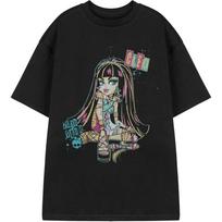 Monster High Moteriški marškinėliai Pasirinkimai Trumpomis rankovėmis Grafiniai marškinėliai Veikėjų dizainas S juoda