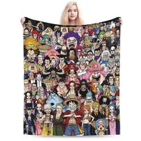 „One Piece Anime“ vilnos antklodės, juokingos, šiltos, mestos antklodės, skirtos kėdžių uždengimui, sofos vasarai 75x100cm 30x40in
