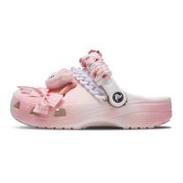 „Crocs Classic“ klumpės „Cat Leader Smart Playful Girly Heart“ universalūs ir patogūs bateliai su skylutėmis, unisex, rožinės ir baltos spalvos 39-40