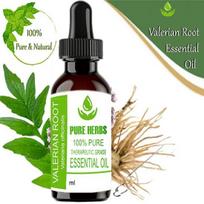 Pure Herbs VALERIJONAS (Valeriana officinalis) Grynas ir natūralus terapinės klasės eterinis aliejus, plastikas su lašintuvu 10 ml