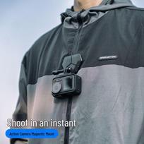 GoPro13 DJI Action kameros magnetinis laikiklis: Action5Pro/4/3 Greito atleidimo krūtinės tvirtinimo priedai Magnetic Mount