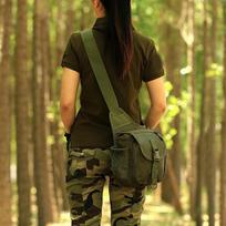 Stovyklavimo kuprinė per petį Army Green