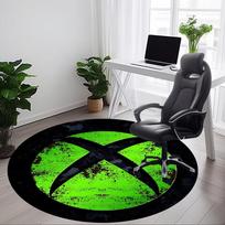 1 vnt. Xbox žaidimų biuro apvalus kilimas, vidinis kilimėlis, tinkamas biurui, miegamajam, svetainei, namų dekoravimui, kambario dekoravimui, biurui a0926228 80cm by 80cm