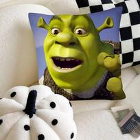 Funny S-ShrekS Cartoon Pillow Case Fashion Square Pillowcase Bedroom Sofa Room Ins Decoration Leisure 16x16Inch