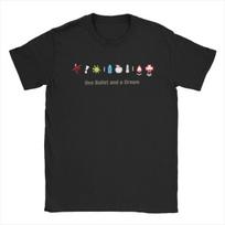 DayZ Viena kulka ir svajonė T-shirt Vyriškas Grynos medvilnės Vintažinis T-shirt Šaudymo žaidimo T-shirt Trumpomis rankovėmis Prekė Didelis dydis S