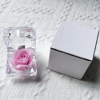 Amžina rožė Konservuota gėlė Rožė Nenuvystanti rožė Dovana Valentino dienai, gimtadieniui ir metinėms su stalčiuku Dovanų dėžutė One Size rožinė