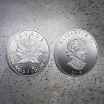 Kanada 2015 m. Klevo lapo auksinė moneta, Klevo lapo proginė moneta, Europos ir Amerikos retro karalienės auksinė moneta auksas