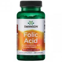 Swanson Folio rūgštis (Foliatai) 800mcg Maisto papildas, N250