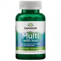 Swanson Multivitaminų ir mineralų kompleksas su geležimi, N130