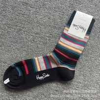 Vyriškos 2025 m. Happy Socks vidutinio ilgio kojinės iš Šveicariškos medvilnės - Nauja Pavasario & Rudens kolekcija 41-46 white