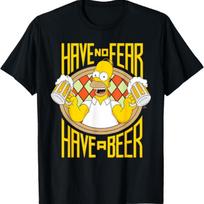 The Simpsons Homer Beer Fear Chill-Out Weekend Brewmaster T-Shirt S įvairiaspalvis