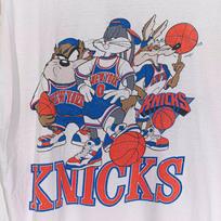 90-ųjų pakartotinis leidimas New York Knicks Balta trumpomis rankovėmis Unisex Vyrai Moterys Unisex Marškinėliai XXXL