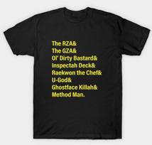 Wu-Tang Clan trumpomis rankovėmis vyriškas unisex S-3XL juodas gerbėjų meno unisex marškinėliai S