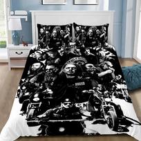 Sons Of Anarchy R-Retro patalynės komplektas Suaugusiems Berniukui Mergaitei Miegamojo Dekoravimas Vaikų Dovana Viengulis Dvigulis Queen King Dydis EU Single(135*200cm)3pcs