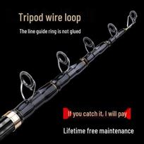 Ilgo užmetimo didelio anglies kiekio jūrinės žvejybos meškerės rinkinys sidabrakotėms ir baltagūriams karpiams 4th Gen High Carbon Single Rod