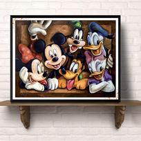 40x50cm 5D animacinis deimantinis paveikslas Mikės Pūkuotuko personažai paveikslas namų dekoras