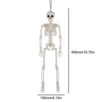 Viso dydžio žmogaus skeletas Helovino vakarėlio dekoracija Kabantys rekvizitai 90CM Helovino judantis skeletas Helovino ornamentas Žaislai