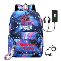 Stranger Things Spausdintas USB Kuprinė KTB 45*32*15cm