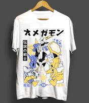 Digimon Anime Retro Tshirt Manga Shirt Anime Shirt Men and Women Summer Cotton Comfortable Loose Fashion Short Sleeve Top S