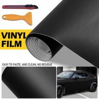 Aukščiausios kokybės matinės juodos spalvos automobilio vinilo plėvelė lipdukas be burbuliukų su oro išleidimu EV