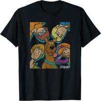 Scooby-Doo Didelio Veido Grupės Plakatas Marškinėliai L juoda