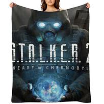 STALKER 2: Heart of Chernobyl 2024 Throw Blanket Decoratives Personalized Gift Tourist Soft Plush Plaid Blankets 30x40in