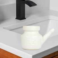 Ceramic Neti Pot Easy to Clean Nose Cleaner Leakproof Comfortable Grip Cleaning for Nasal balta