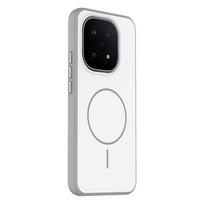 Oppo Find X9 Pro Matinis magnetinis žiedas dėklas, odos pojūtis, apsaugantis nuo kritimo, spalvų blokavimas, suderinamas su iQoo 15 Vivo X300 oranžinė