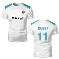 Custom Blue Lock SAE Jersey Re Al Uniforms Japanese Anime Cosplay Football Tops Kaiser Rin T-shirts Unisex Sweatshirts T-shirt XXS