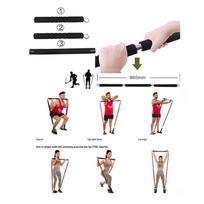 360 svarų kultūrizmo tempimo juostos Nuimamas fitneso strypas Pilates strypo rinkinys su pasipriešinimo juostų rinkiniu Namų sporto salės treniruočių įranga