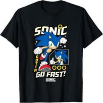 Sonicas Ežys Privalo Bėgti Greitai! Epinio Bėgimo Marškinėliai XXXL juoda