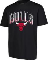 NBA Chicago Bulls vyriški marškinėliai su arkiniu plexi, trumpomis rankovėmis, dydis M, juodi S juoda