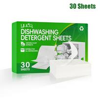 Premium Dishwasher Cleaning Kit; 30/100 Detergent Tablets; Deodorizer for Oil Dirt Removal; Dishwashing Sheets 30 Sheets green