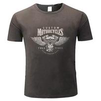 2024 Vyriški marškinėliai Motociklai Variklis Chopper Biker Bobber Motard Harleys T-shirt Grafiniai Oversize Davidson Streetwear Laisvalaikio Unisex S
