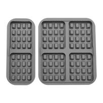 2Pcs Silicone Waffle Baking Mold Reusable Dual Basket Air Fryer Waffle Mould Square for Philips NA350/Tefal EY9018 juoda