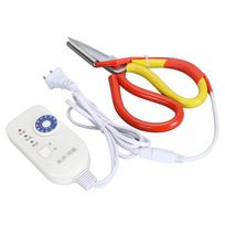 Elektrinės šildomos žirklės 9 temperatūros reguliuojamos tikslaus kirpimo Siuvėjo žirklės Profesionali karštos žirklės Užtrauktuko Audinio Medžiagos Kirpimui