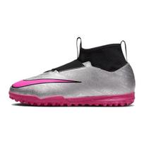 Nike Zoom Mercurial Superfly 9 Academy TF GS 25-mečio pakuotės vaikiški sportbačiai Sidabrinis metalikas-Sidabrinis juodas FJ2033-060 38.5