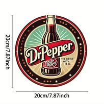Dr Pepper Vintage Metal Wall Art Retro Kitchen Bar Sign Decor Rustproof įvairiaspalvis